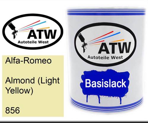 Alfa-Romeo, Almond (Light Yellow), 856: 1L Lackdose, von ATW Autoteile West.